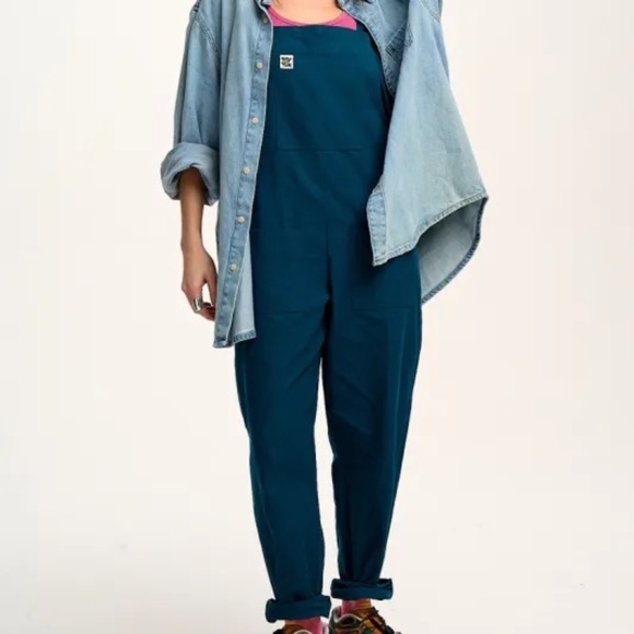 Lucy & Yak Original Dungaree in Harbour Blue - Picture 1 of 6